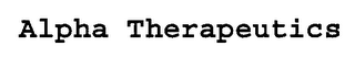 ALPHA THERAPEUTICS logo