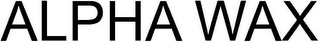 ALPHA WAX logo