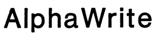 ALPHA WRITE logo