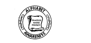 ALPHABET AWARENESS PRACTICE MAKES PERFECT logo
