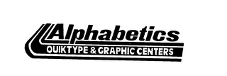 ALPHABETICS QUIKTYPE & GRAPHIC CENTERS logo