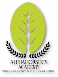 ALPHAHOLISTICS ACADEMY FINDING HARMONY IN THE HUMAN BEING logo