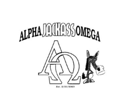 ALPHAJACKASSOMEGA EST. 2/21/2013 logo