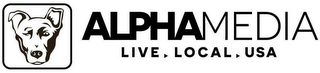 ALPHAMEDIA LIVE LOCAL USA logo