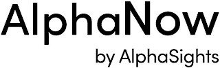 ALPHANOW BY ALPHASIGHTS logo