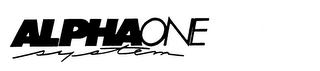ALPHAONE SYSTEM logo