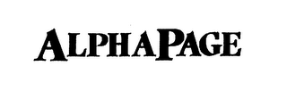 ALPHAPAGE logo