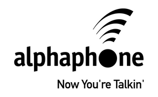 ALPHAPHONE NOW YOU'RE TALKIN' logo