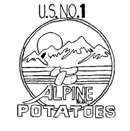 ALPINE BRAND POTATOES logo