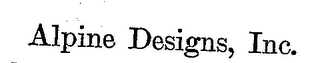 ALPINE DESIGNS logo