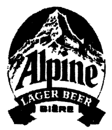 ALPINE LAGER BEER BIERE logo
