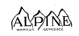 ALPINE MARQUE DEPOSSEE logo
