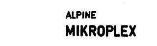 ALPINE MIKROPLEX logo