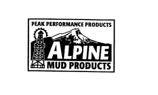 ALPINE MUD PRODUCTS PEAK PERFORMANCE PRODUCTS logo