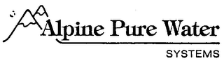 ALPINE PURE WATER SYSTEMS logo
