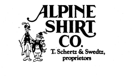 ALPINE SHIRT CO. T.SCHERTZ & SWEDTZ, PROPRIETORS logo