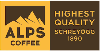 ALPS COFFEE HIGHEST QUALITY SCHREYÖGG 1890 logo