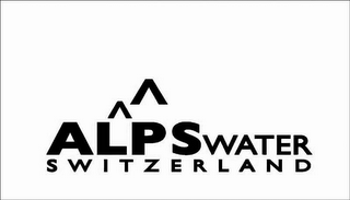 ALPS WATER SWITZERLAND logo