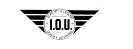 ALREADY A LEGEND I.O.U. QUALITY CLOTHING logo