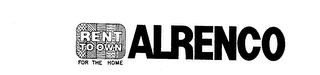 ALRENCO RENT TO OWN FOR THE HOME logo