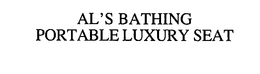 AL'S BATHING PORTABLE LUXURY SEAT logo
