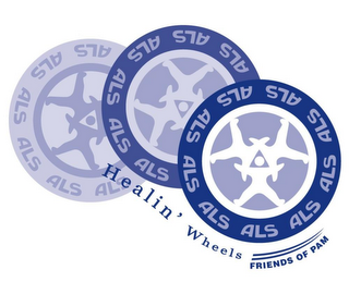 ALS HEALIN' WHEELS FRIENDS OF PAM logo