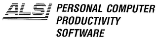 ALSI PERSONAL COMPUTER PRODUCTIVITY SOFTWARE logo