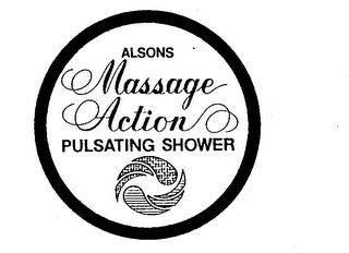 ALSONS MASSAGE ACTION PULSATING SHOWER logo