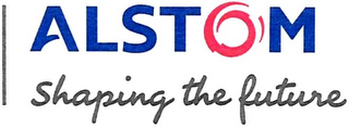 ALSTOM SHAPING THE FUTURE logo