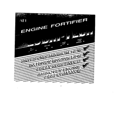 ALT ENGINE FORTIFIER LUBRI-TECH P.T.F.E. SAVES GAS MINIMUM 10% EXTENDS ENGINE LIFE FULLY SUSPENDED IMPROVES ENGINE PERFORMANCE logo