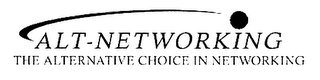 ALT-NETWORKING THE ALTERNATIVE CHOICE IN NETWORKING logo