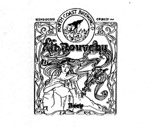 ALT NOUVEAU BEER NORTH COAST BREWING COMENDOCINO COUNTY logo
