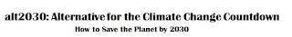 ALT2030: ALTERNATIVE FOR THE CLIMATE CHANGE COUNTDOWN HOW TO SAVE THE PLANET BY 2030 logo