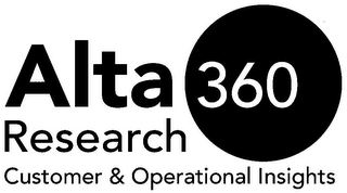 ALTA 360 RESEARCH CUSTOMER & OPERATIONAL INSIGHTS logo