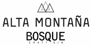 ALTA MONTAÑA BOSQUE CRAFT GIN logo