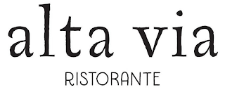 ALTA VIA RISTORANTE logo