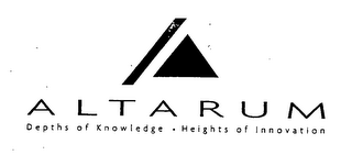 ALTARUM DEPTHS OF KNOWLEDGE - HEIGHTS OF INNOVATION logo
