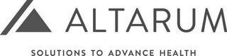 ALTARUM SOLUTIONS TO ADVANCE HEALTH logo
