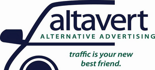 ALTAVERT ALTERNATIVE ADVERTISING TRAFFIC IS YOUR NEW BEST FRIEND. logo