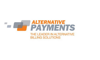 ALTERNATIVE PAYMENTS THE LEADER IN ALTERNATIVE BILLING SOLUTIONS logo