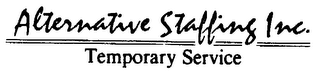 ALTERNATIVE STAFFING INC. TEMPORARY SERVICE logo
