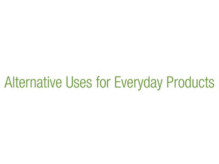 ALTERNATIVE USES FOR EVERYDAY PRODUCTS logo