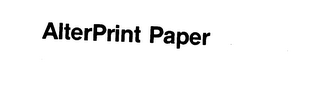 ALTERPRINT PAPER logo