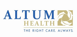 ALTUM HEALTH THE RIGHT CARE. ALWAYS. logo