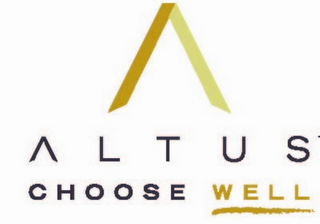 ALTUS CHOOSE WELL logo