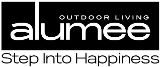ALUMEE OUTDOOR LIVING STEP INTO HAPPINESS logo