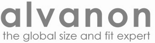 ALVANON THE GLOBAL SIZE AND FIT EXPERT logo