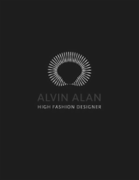 ALVIN ALAN HIGH FASHION DESIGNER logo