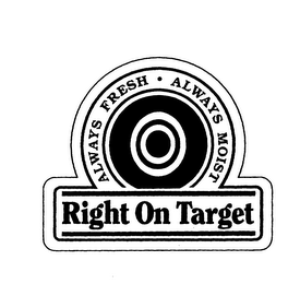 ALWAYS FRESH ALWAYS MOIST RIGHT ON TARGET logo