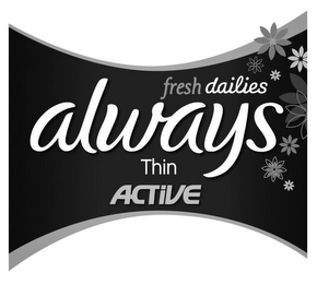 ALWAYS FRESH DAILIES THIN ACTIVE logo